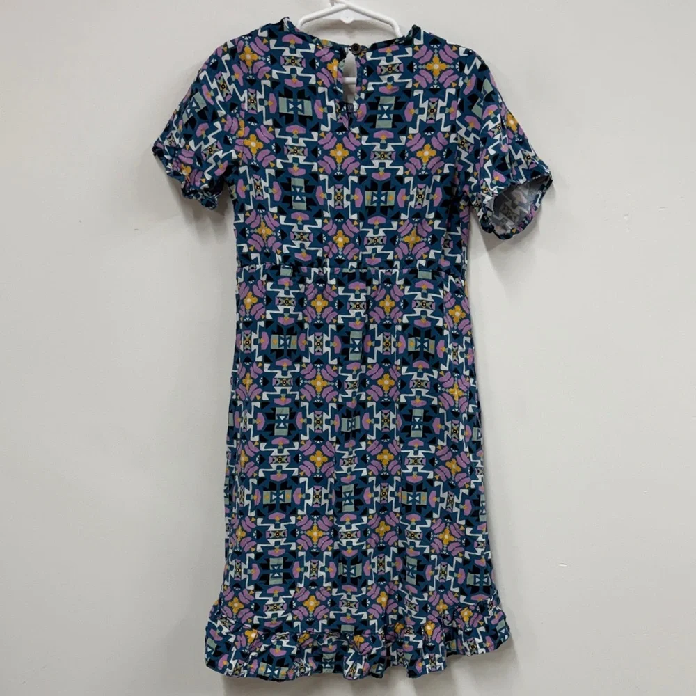 Wrangler Blue and Pink Geometric Dress S